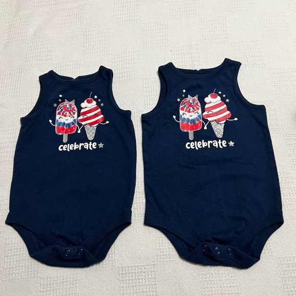 Celebrate patriotic baby onesies 6-9 months - Picture 1 of 3